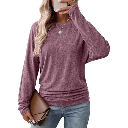 🧶Soft Knit, Multi-Color Versatile🍂 Women's Crewneck Knit Sweater – Stretch & Shape-Retaining, Six Autumn Shades | Easy to Pair with Denim, Boots & Skirts ✨