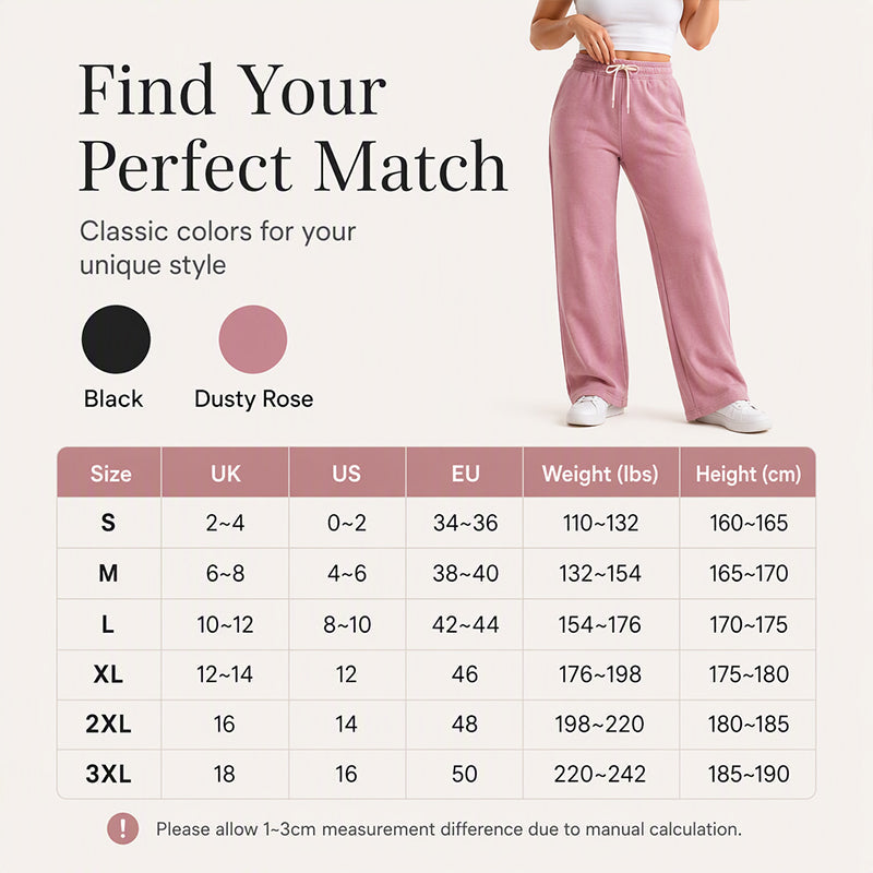 👖 Women's High-Waisted Wide-Leg Sweatpants – Draping Fabric & High Waist | Easy to Style, Fashionable & Chic ✨