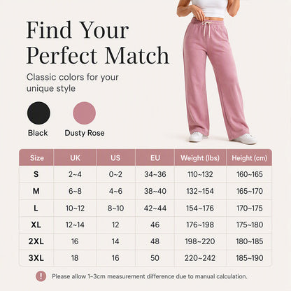 👖 Women's High-Waisted Wide-Leg Sweatpants – Draping Fabric & High Waist | Easy to Style, Fashionable & Chic ✨