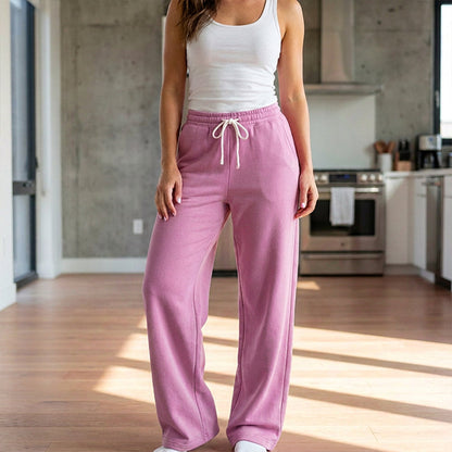 👖 Women's High-Waisted Wide-Leg Sweatpants – Draping Fabric & High Waist | Easy to Style, Fashionable & Chic ✨