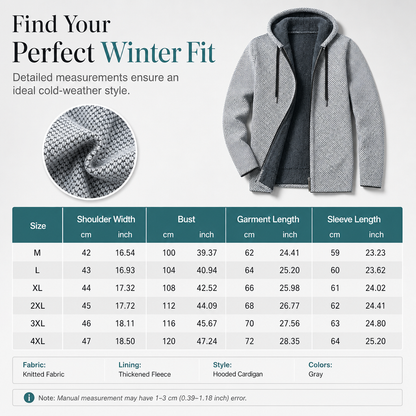 🧢Hooded & Versatile, Modern Fit👕 Men's Hooded Fleece Plaid Sweater – Classic Hood & Modern Cut | Comfortable Movement, Everyday Style ✨