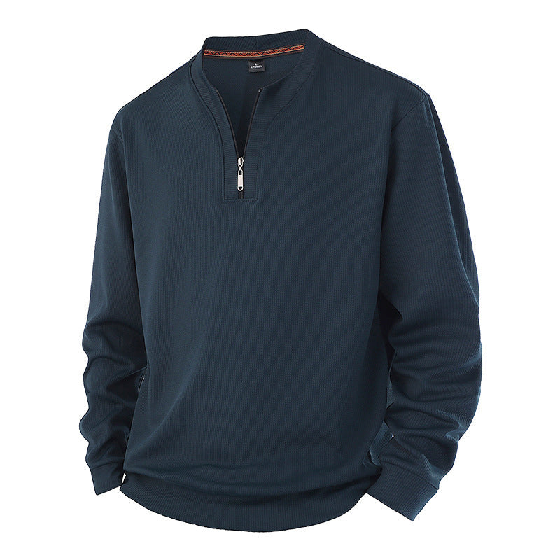 🧥 Men's Warm-Lined Ribbed Sweatshirt – Soft & Cozy, Fall & Winter Warmth ✨