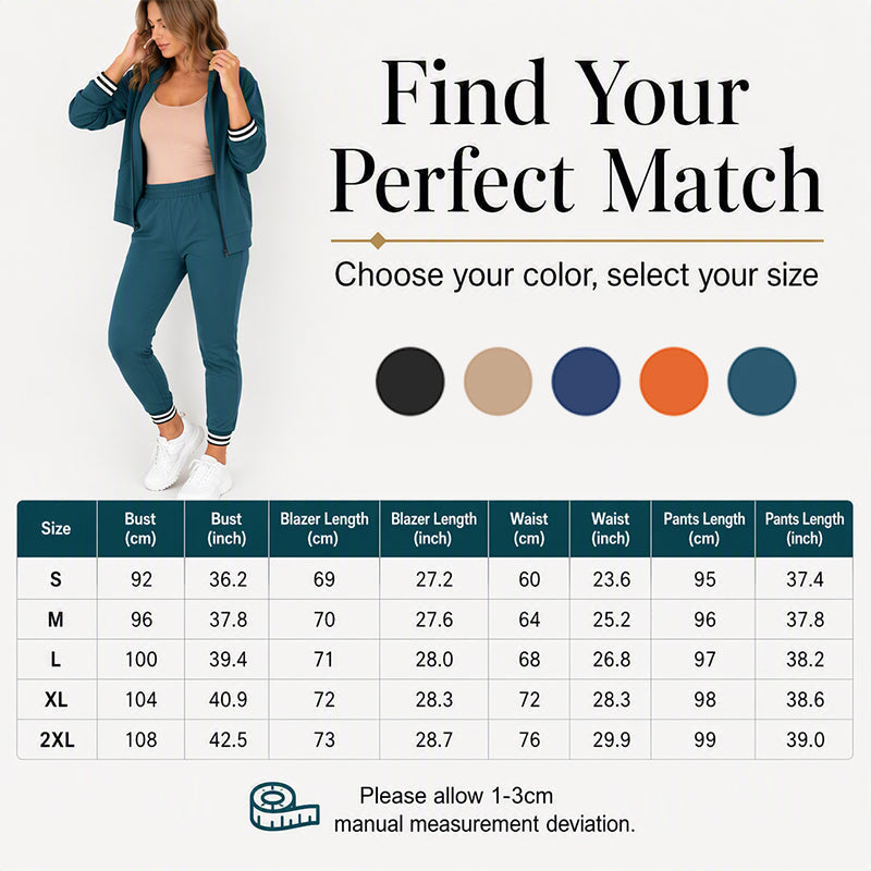 👖 Women's Open Front Blazer & Pants Set – Soft & Skin-Friendly, Free Movement ✨