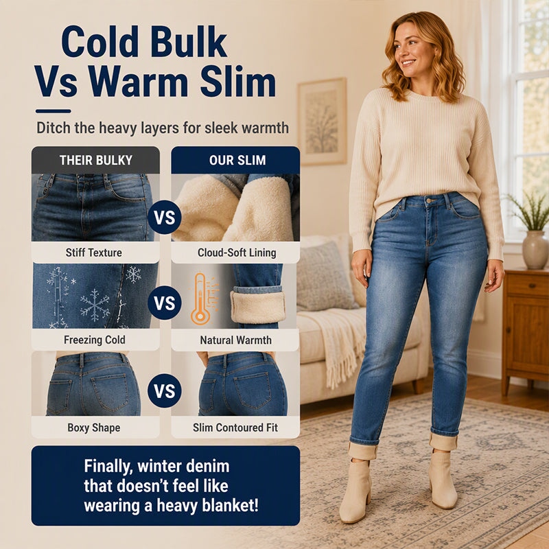 👖Casual & Versatile, Everyday Comfort✨ Women's Casual Stretchy High-Waisted Jeans – Versatile Design & Stretch Fabric ✨