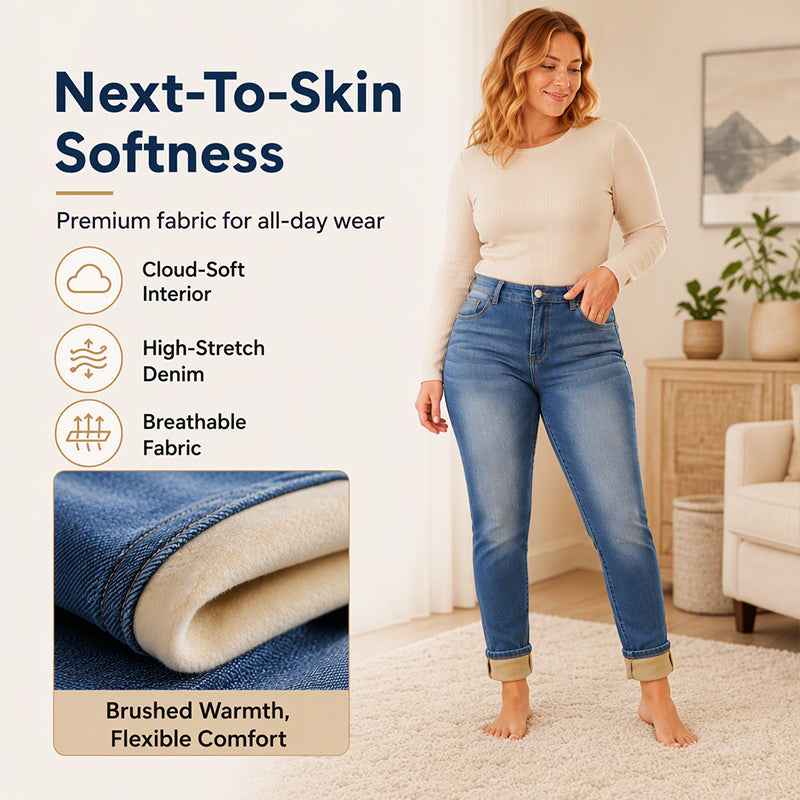 👖Casual & Versatile, Everyday Comfort✨ Women's Casual Stretchy High-Waisted Jeans – Versatile Design & Stretch Fabric ✨