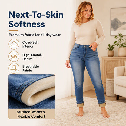 👖 Women's Casual Stretchy High-Waisted Jeans | Comfort Stretch & Flattering Fit ✨