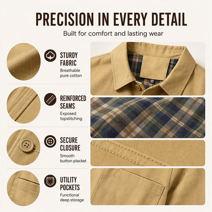 👔Casual Lapel, Versatile & Comfortable🧥 Men's Casual Lapel Jacket – Soft Fabric, Everyday Style ✨