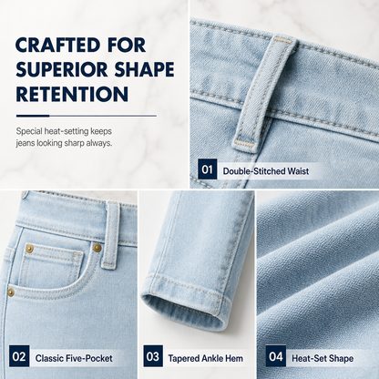 👖High-Waist Sculpting, Slim & Flattering✨ Women's High-Waist Stretch Denim Pencil Pants – Lifts Waistline & Shapes Curves ✨