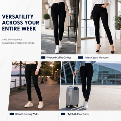 👖High-Waist Sculpting, Slim & Flattering✨ Women's High-Waist Stretch Denim Pencil Pants – Lifts Waistline & Shapes Curves ✨