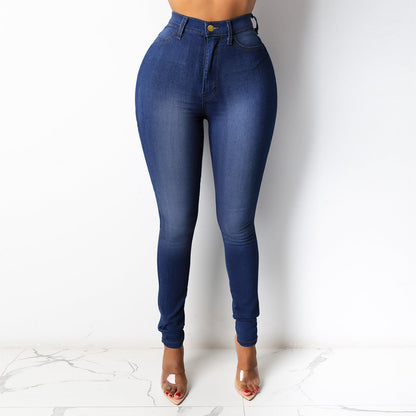 👖High-Waist Sculpting, Slim & Flattering✨ Women's High-Waist Stretch Denim Pencil Pants – Lifts Waistline & Shapes Curves ✨