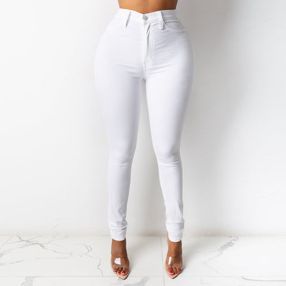 👖High-Waist Sculpting, Slim & Flattering✨ Women's High-Waist Stretch Denim Pencil Pants – Lifts Waistline & Shapes Curves ✨