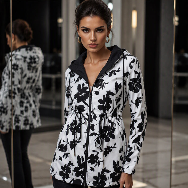🐆Reversible Design, Two Looks in One🧥 Women's Reversible Leopard Print Hooded Jacket – Reversible & Leopard Print ✨