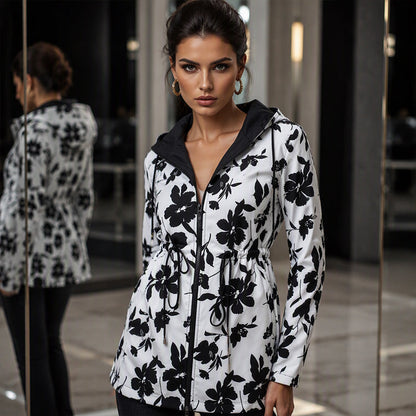 🐆Reversible Design, Two Looks in One🧥 Women's Reversible Leopard Print Hooded Jacket – Reversible & Leopard Print ✨