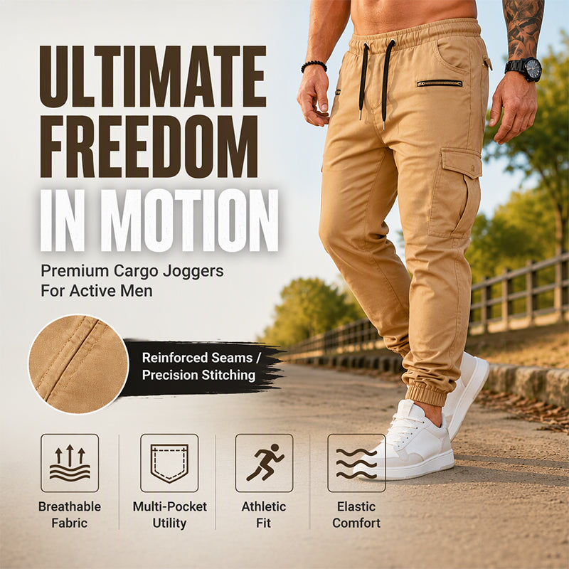 👖Slim Fit, Casual & Versatile✨ Men's Slim Fit Cargo Pants – Tailored Cut & Casual Style, Easy to Match ✨