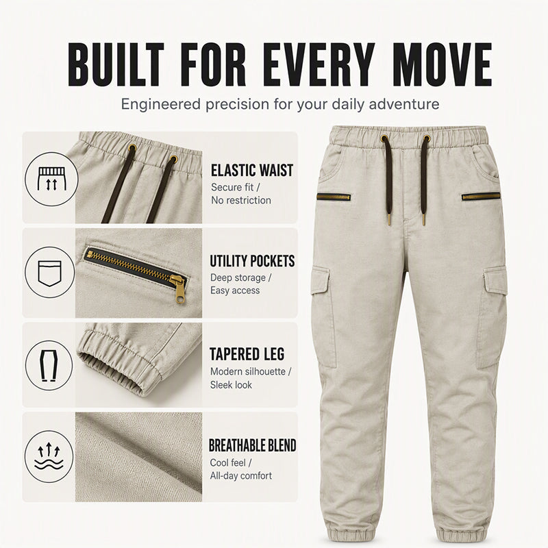 👖Slim Fit, Casual & Versatile✨ Men's Slim Fit Cargo Pants – Tailored Cut & Casual Style, Easy to Match ✨