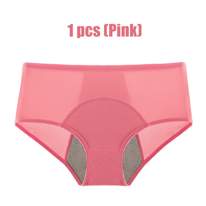 ☁️Breathable Comfort, Seamless Daily Wear✨ Women's High Waist Leak Proof Panties – Breathable Fabric & Soft Skin-Friendly ✨