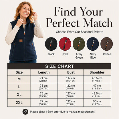 ✨Minimalist & Versatile, Stylish Stand Collar🧥 Women's Winter Thermal Stand Collar Vest – Easy to Style, Everyday Chic ✨