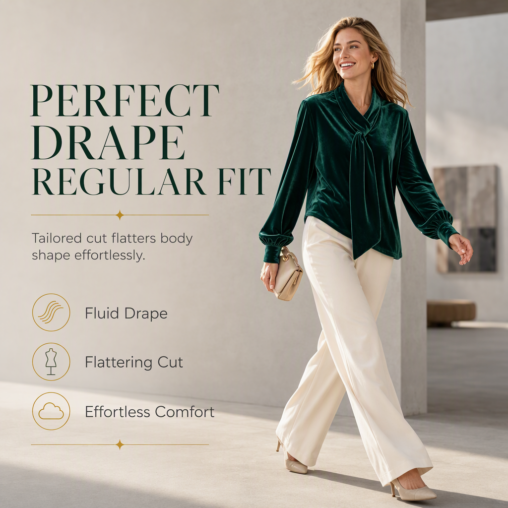 🎨Multi-Color & Multi-Size, Versatile Elegance👚 Women's Velvet Long Sleeve T-Shirt – 6 Colors & S-3XL ✨