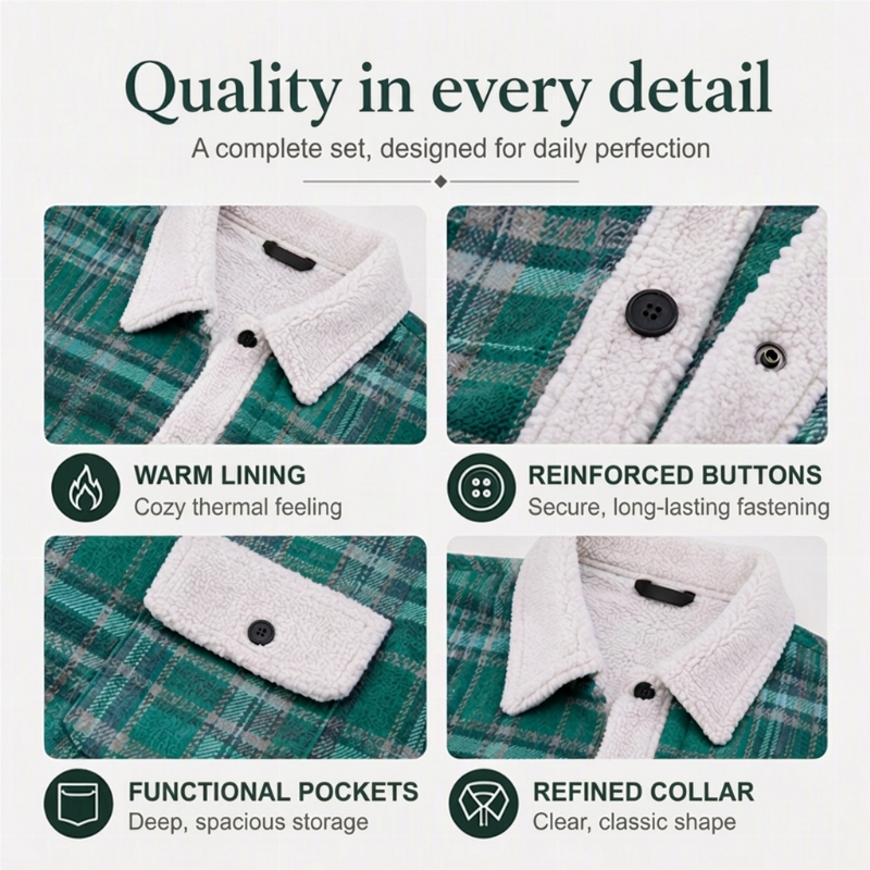 ☁️Comfortable & Lightweight, Layer-Friendly🧥 Women's Color-Blocked Plaid Outerwear – Lightweight Fabric | Easy Layering, Everyday Practicality ✨