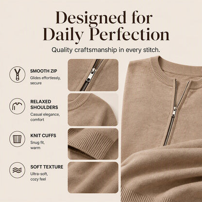 ☁️Soft Knit, Cozy Warmth🧶 Women's Casual Zip-Up Knit Jacket – Skin-Friendly & Warm ✨