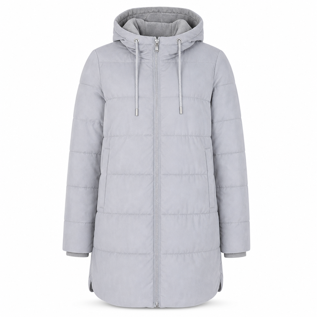 🧥Thick Cotton Warmth, Long-Line Heat❄️ Women's Hooded Padded Coat – Thick Filling & Long Drape | Fall & Winter Warmth, Slim Fit ✨