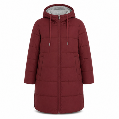 🧥Thick Cotton Warmth, Long-Line Heat❄️ Women's Hooded Padded Coat – Thick Filling & Long Drape | Fall & Winter Warmth, Slim Fit ✨