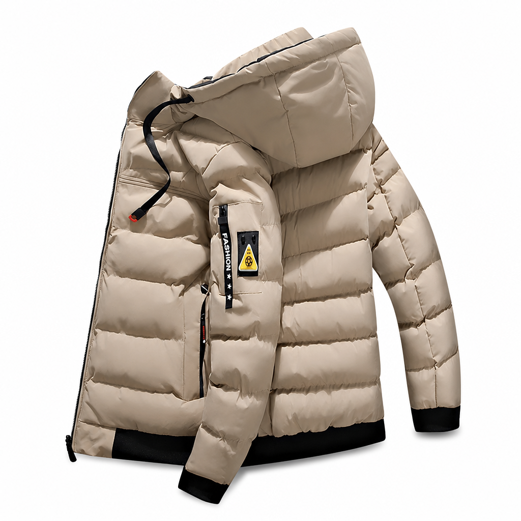 🔥Triple-Layer Thermal Lock, Severe Cold Warmth❄️ Men's Hooded Reversible Warm Coat – Thick Padding, Windproof & Cold-Resistant ✨