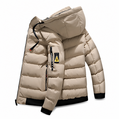 🔥Triple-Layer Thermal Lock, Severe Cold Warmth❄️ Men's Hooded Reversible Warm Coat – Thick Padding, Windproof & Cold-Resistant ✨