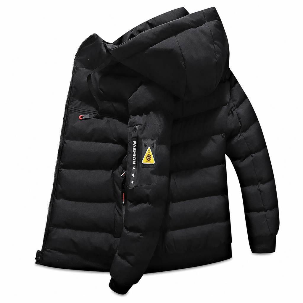 🔥Triple-Layer Thermal Lock, Severe Cold Warmth❄️ Men's Hooded Reversible Warm Coat – Thick Padding, Windproof & Cold-Resistant ✨