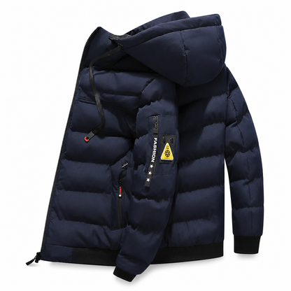 🔥Triple-Layer Thermal Lock, Severe Cold Warmth❄️ Men's Hooded Reversible Warm Coat – Thick Padding, Windproof & Cold-Resistant ✨