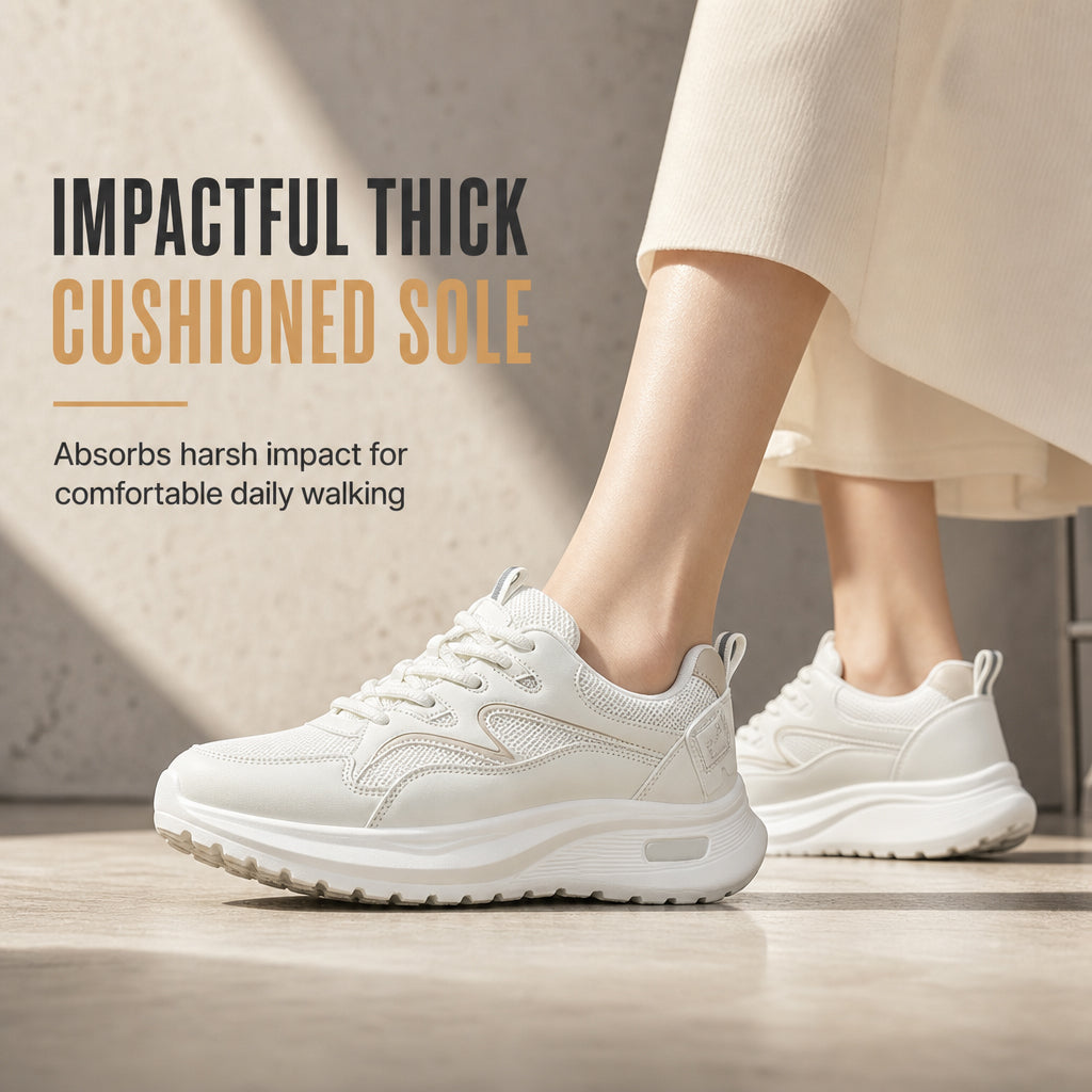 ☁️Cushioned Sole, Fatigue-Free Walking – Women's Lightweight Breathable Sports Shoes ✨