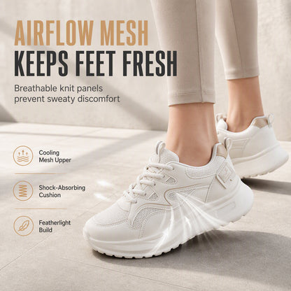 ☁️Cushioned Sole, Fatigue-Free Walking – Women's Lightweight Breathable Sports Shoes ✨
