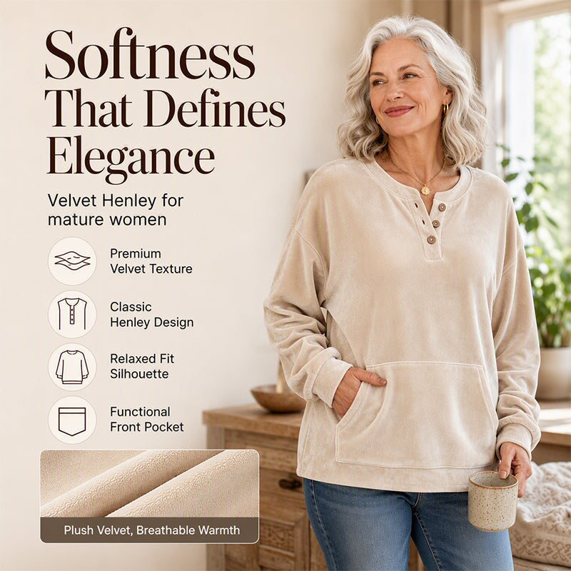✨Golden Velvet, Soft Touch & Skin-Friendly – Women's Sweatshirt, Everyday Comfort ✨