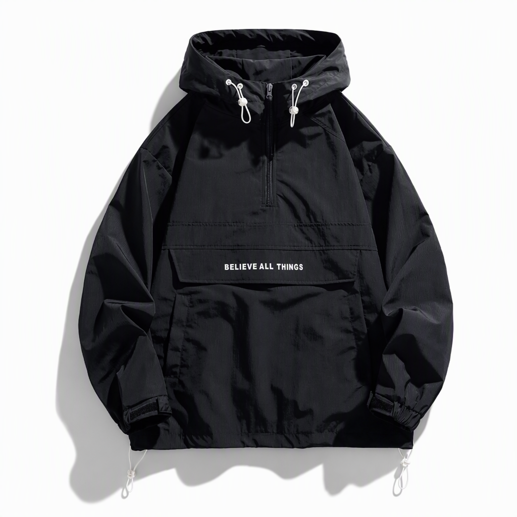 🌬️Windproof & Heat-Locking, Outdoor Protection – Men's Hooded Hiking Windbreaker Jacket ✨