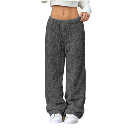 ❄️Fleece-Lined Warmth, Straight & Comfortable👖 Women's Fleece-Lined Straight Pants – Warm Lining, Soft & Skin-Friendly ✨