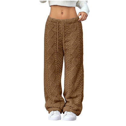 ❄️Fleece-Lined Warmth, Straight & Comfortable👖 Women's Fleece-Lined Straight Pants – Warm Lining, Soft & Skin-Friendly ✨