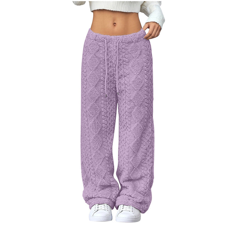 ❄️Fleece-Lined Warmth, Straight & Comfortable👖 Women's Fleece-Lined Straight Pants – Warm Lining, Soft & Skin-Friendly ✨