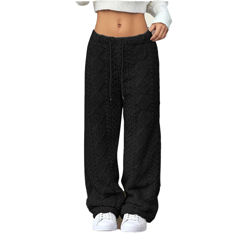 ❄️Fleece-Lined Warmth, Straight & Comfortable👖 Women's Fleece-Lined Straight Pants – Warm Lining, Soft & Skin-Friendly ✨