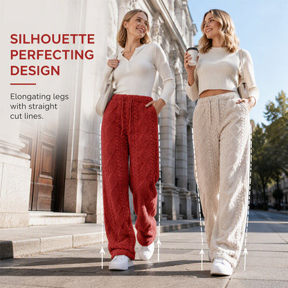 ❄️Fleece-Lined Warmth, Straight & Comfortable👖 Women's Fleece-Lined Straight Pants – Warm Lining, Soft & Skin-Friendly ✨