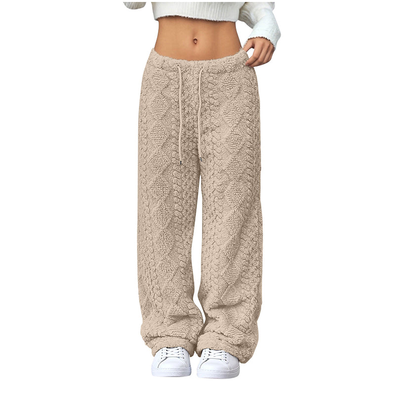 ❄️Fleece-Lined Warmth, Straight & Comfortable👖 Women's Fleece-Lined Straight Pants – Warm Lining, Soft & Skin-Friendly ✨