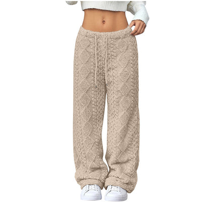 ❄️Fleece-Lined Warmth, Straight & Comfortable👖 Women's Fleece-Lined Straight Pants – Warm Lining, Soft & Skin-Friendly ✨
