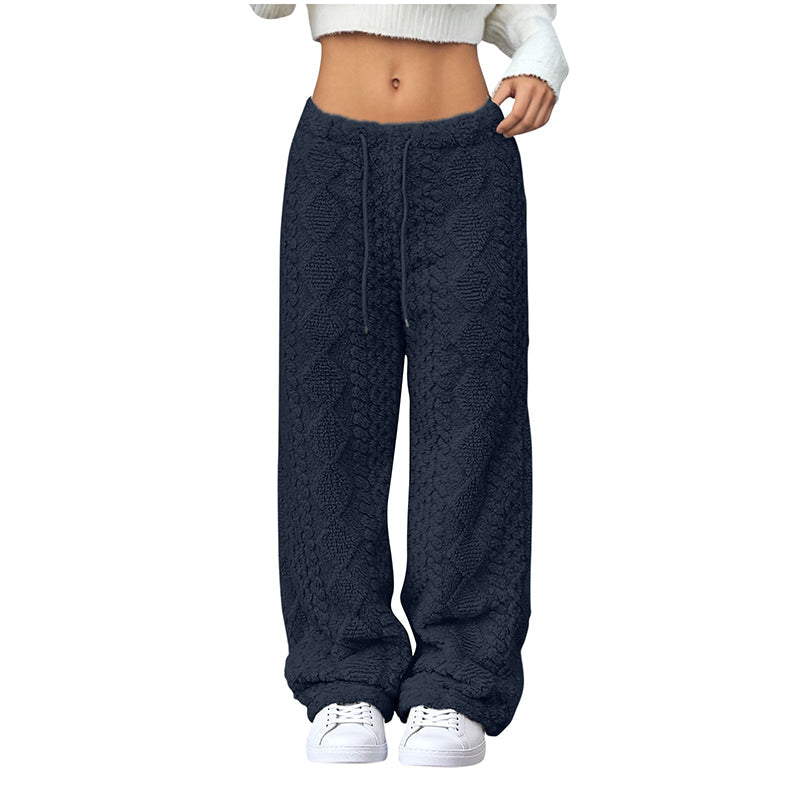 ❄️Fleece-Lined Warmth, Straight & Comfortable👖 Women's Fleece-Lined Straight Pants – Warm Lining, Soft & Skin-Friendly ✨