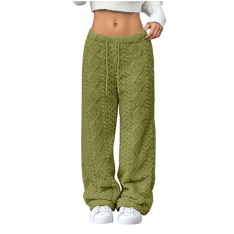 ❄️Fleece-Lined Warmth, Straight & Comfortable👖 Women's Fleece-Lined Straight Pants – Warm Lining, Soft & Skin-Friendly ✨