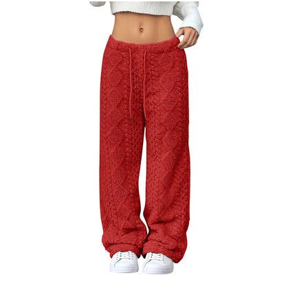 ❄️Fleece-Lined Warmth, Straight & Comfortable👖 Women's Fleece-Lined Straight Pants – Warm Lining, Soft & Skin-Friendly ✨