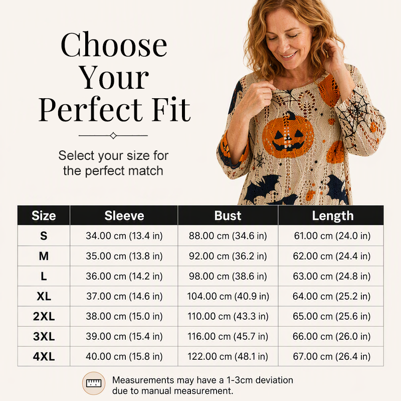 🎃Halloween Pumpkin, Crochet Knit👚 Women's Halloween Pumpkin Crochet Knit Top – Festive Vibe, Cute & Playful ✨