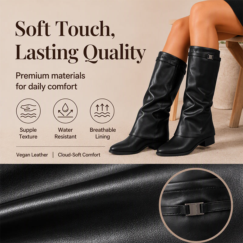 👢Comfortable & Versatile, Everyday Wear – Women's Slouchy Knee High Boots ✨
