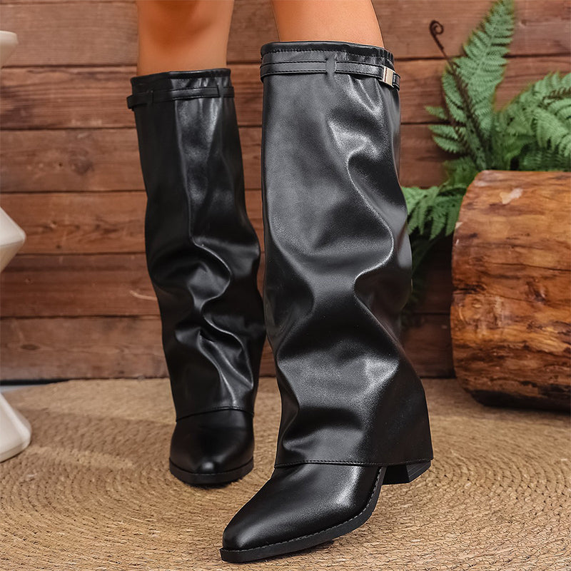 👢Comfortable & Versatile, Everyday Wear – Women's Slouchy Knee High Boots ✨