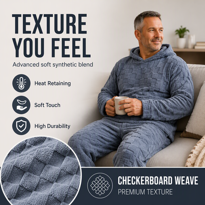 ☁️Comfortable & Relaxed, Everyday Casual – Men's Hooded Sweatshirt & Sweatpants Set ✨