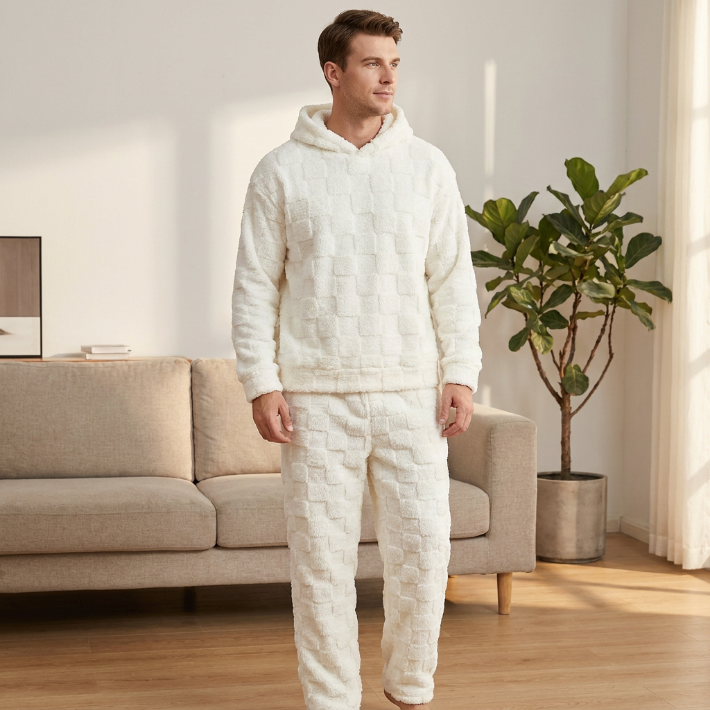 ☁️Comfortable & Relaxed, Everyday Casual – Men's Hooded Sweatshirt & Sweatpants Set ✨
