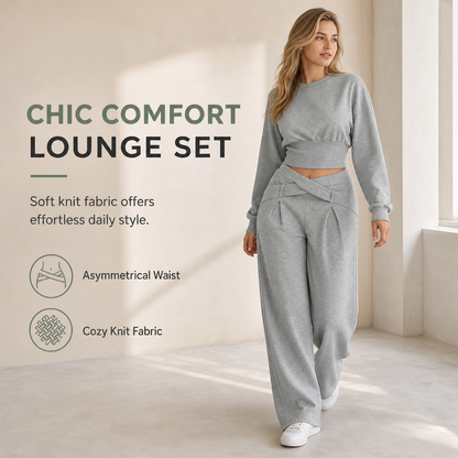 ☁️Loose & Comfortable, Home Relaxation – Women's Stretch Knit Lounge Set ✨